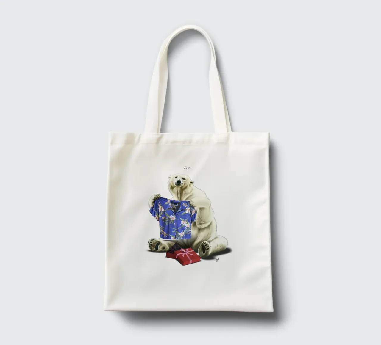 Cool! (Titled) borsa in juta da Rob Art | Illustration