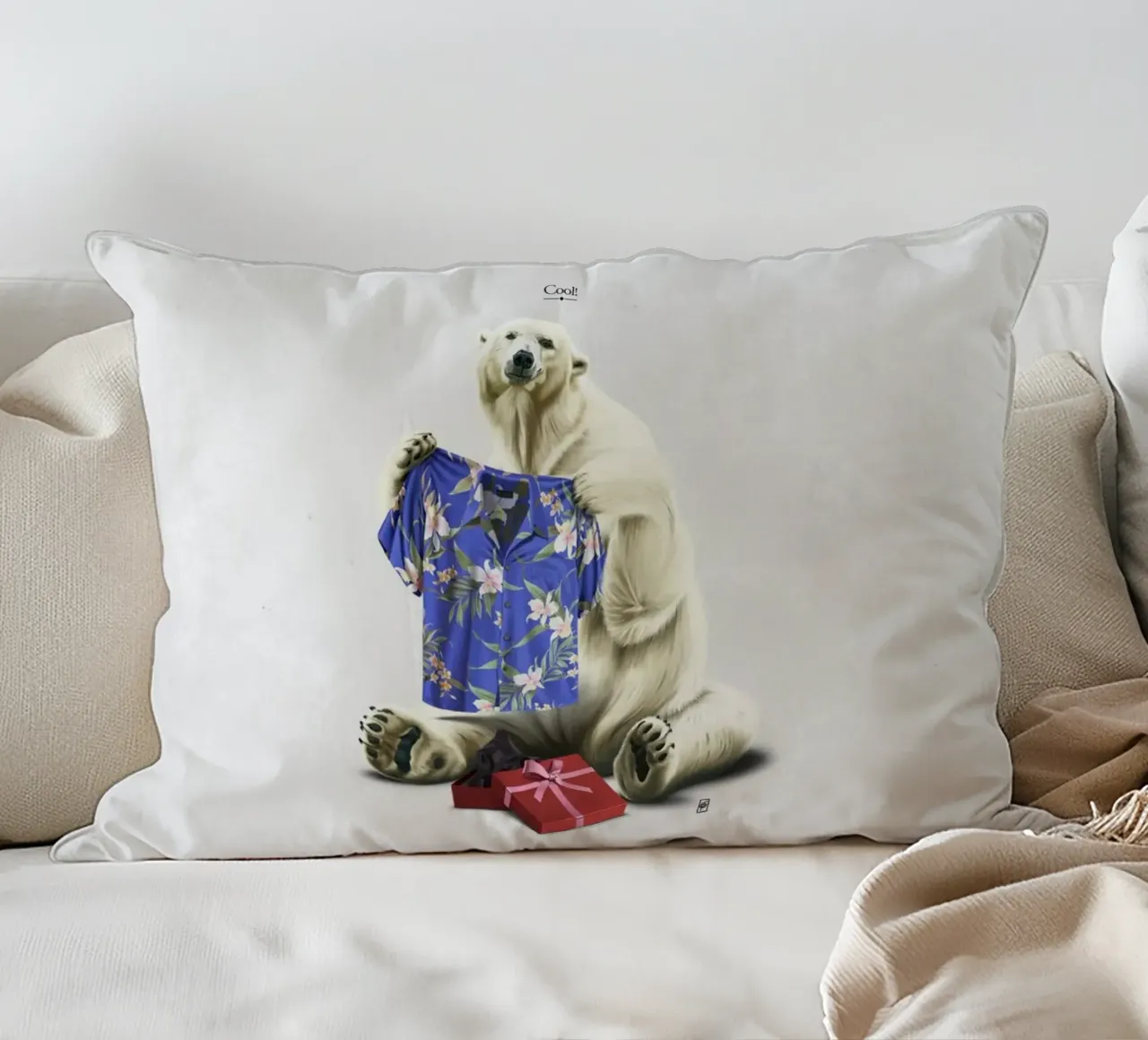 Cool! (Titled) cuscino da Rob Art | Illustration