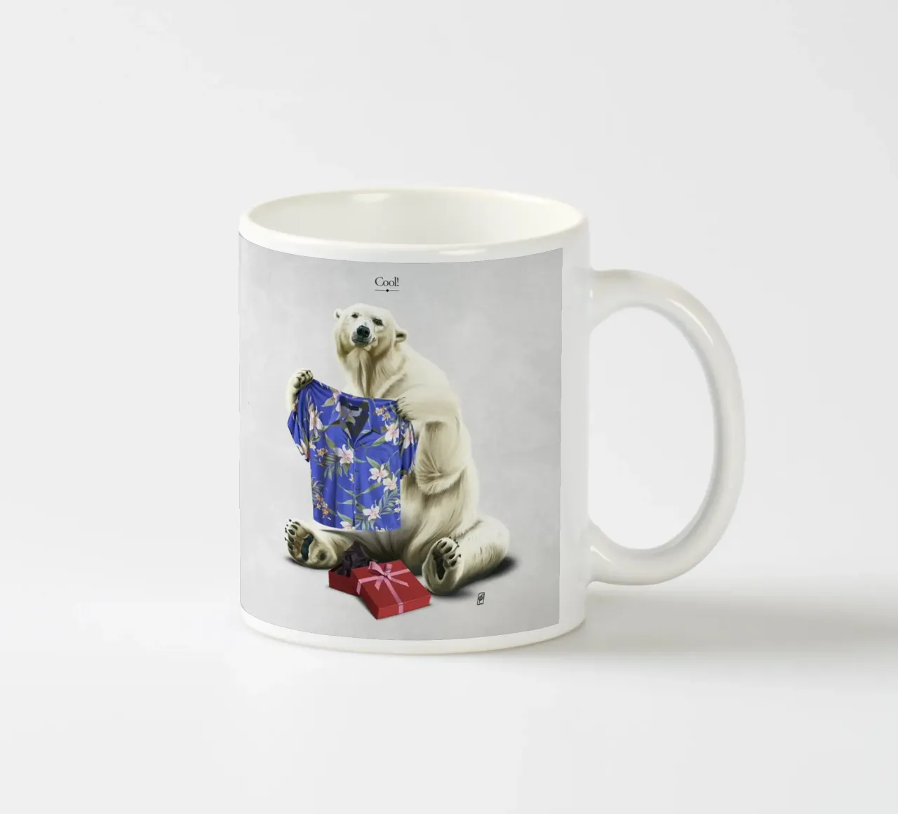 Cool! (Titled) tazza in ceramica da Rob Art | Illustration