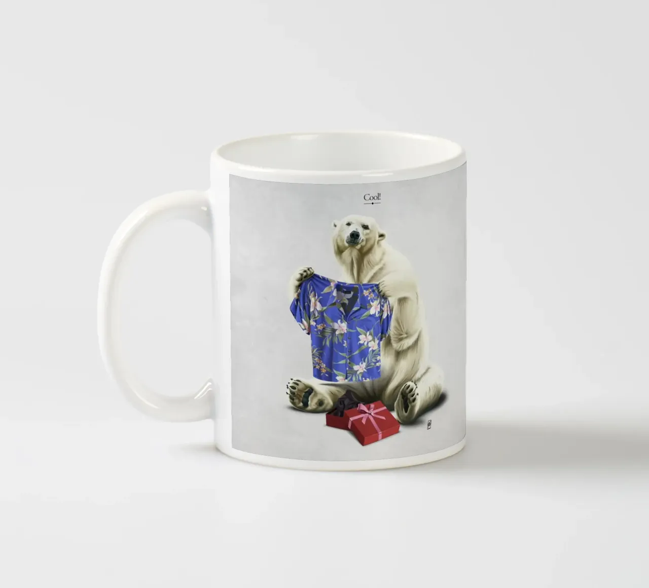 Cool! (Titled) tazza in ceramica da Rob Art | Illustration