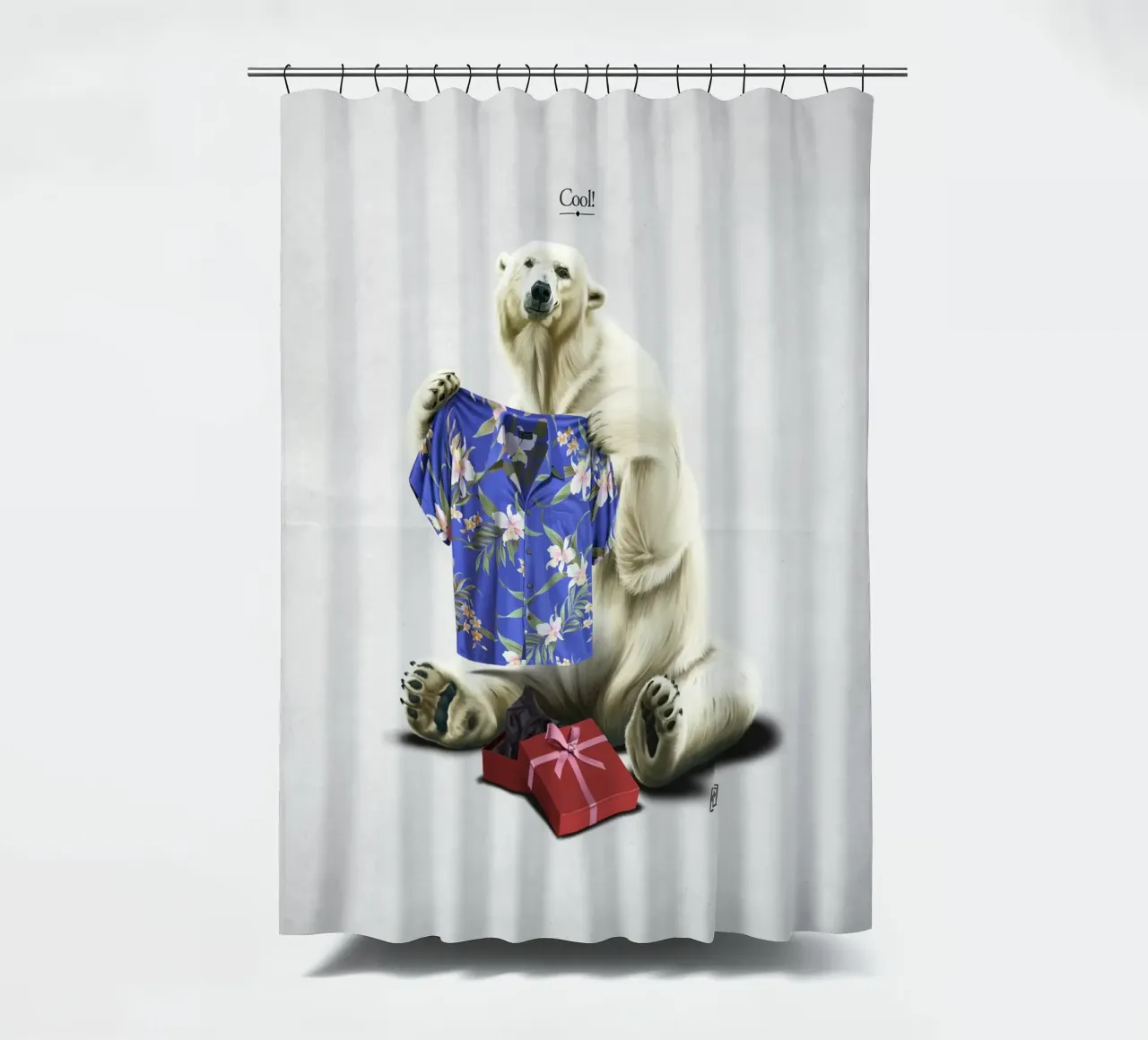 Cool! (Titled) tenda da doccia da Rob Art | Illustration