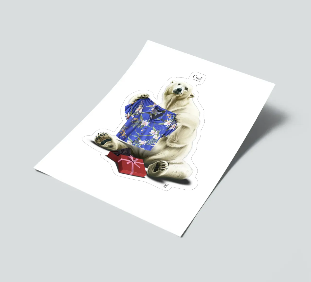 Cool! (Titled) sticker sheet by Rob Art | Illustration