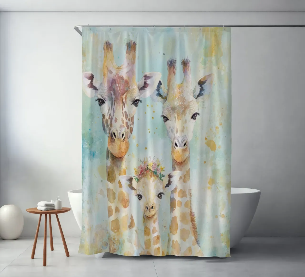 Giraffa per la camera dei bambini tenda da doccia da Imagine