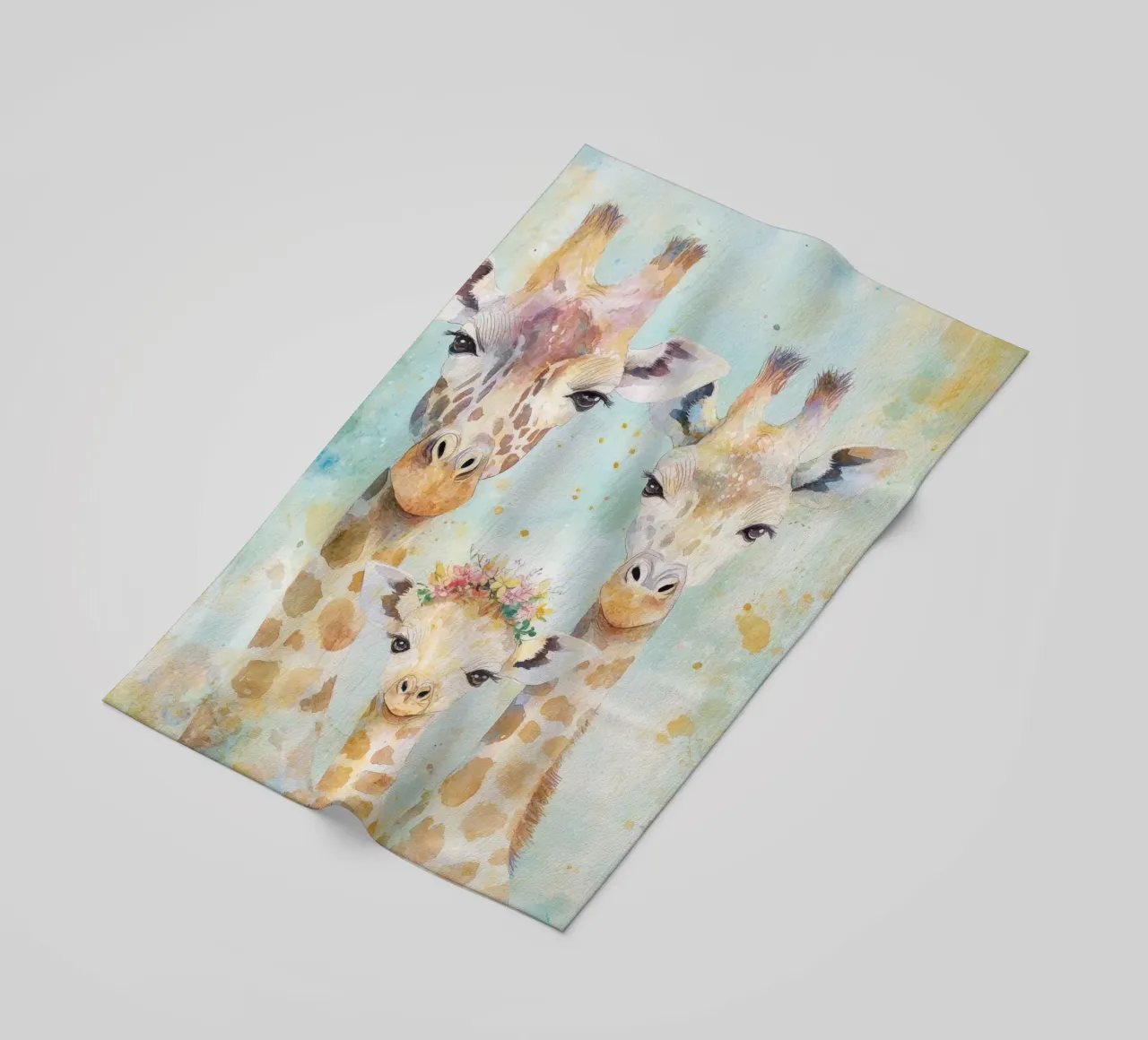 Giraffa per la camera dei bambini telo mare da Imagine