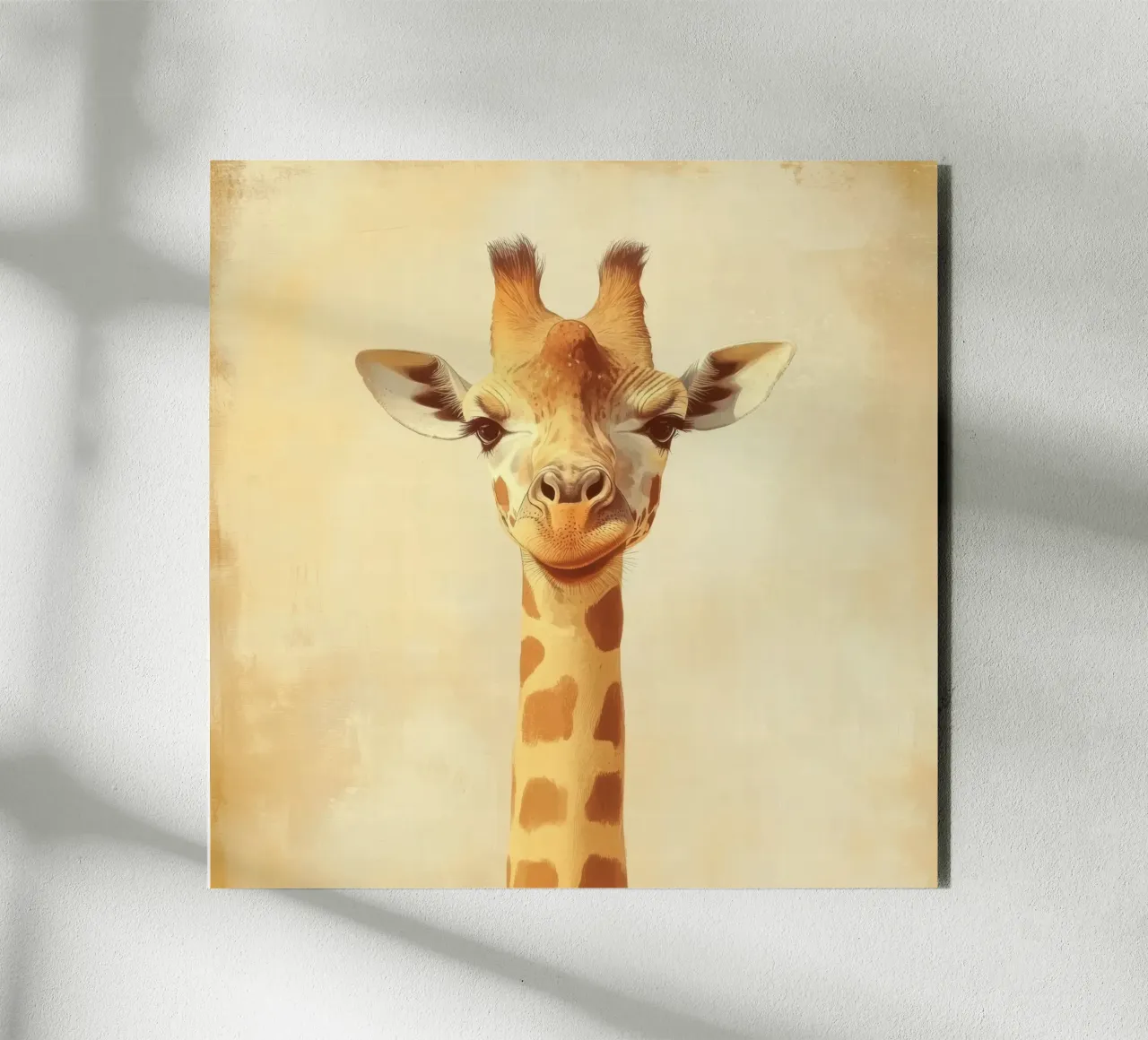 Giraffa per la camera dei bambini alluminio dibond da Imagine