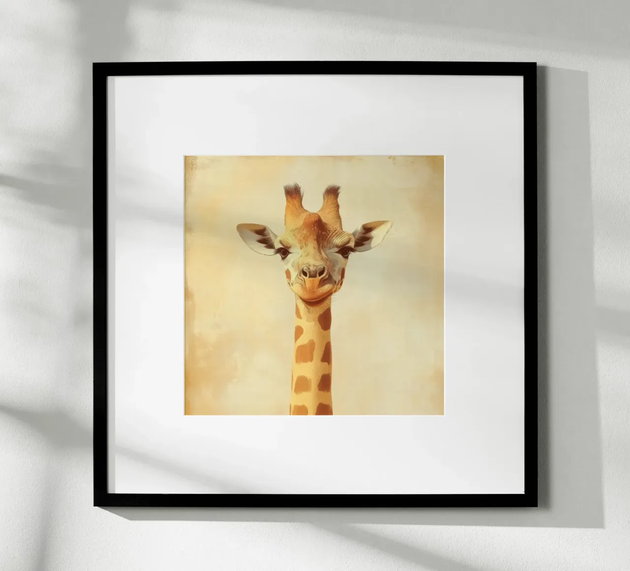 Giraffa per la camera dei bambini carta hahnemühle da Imagine
