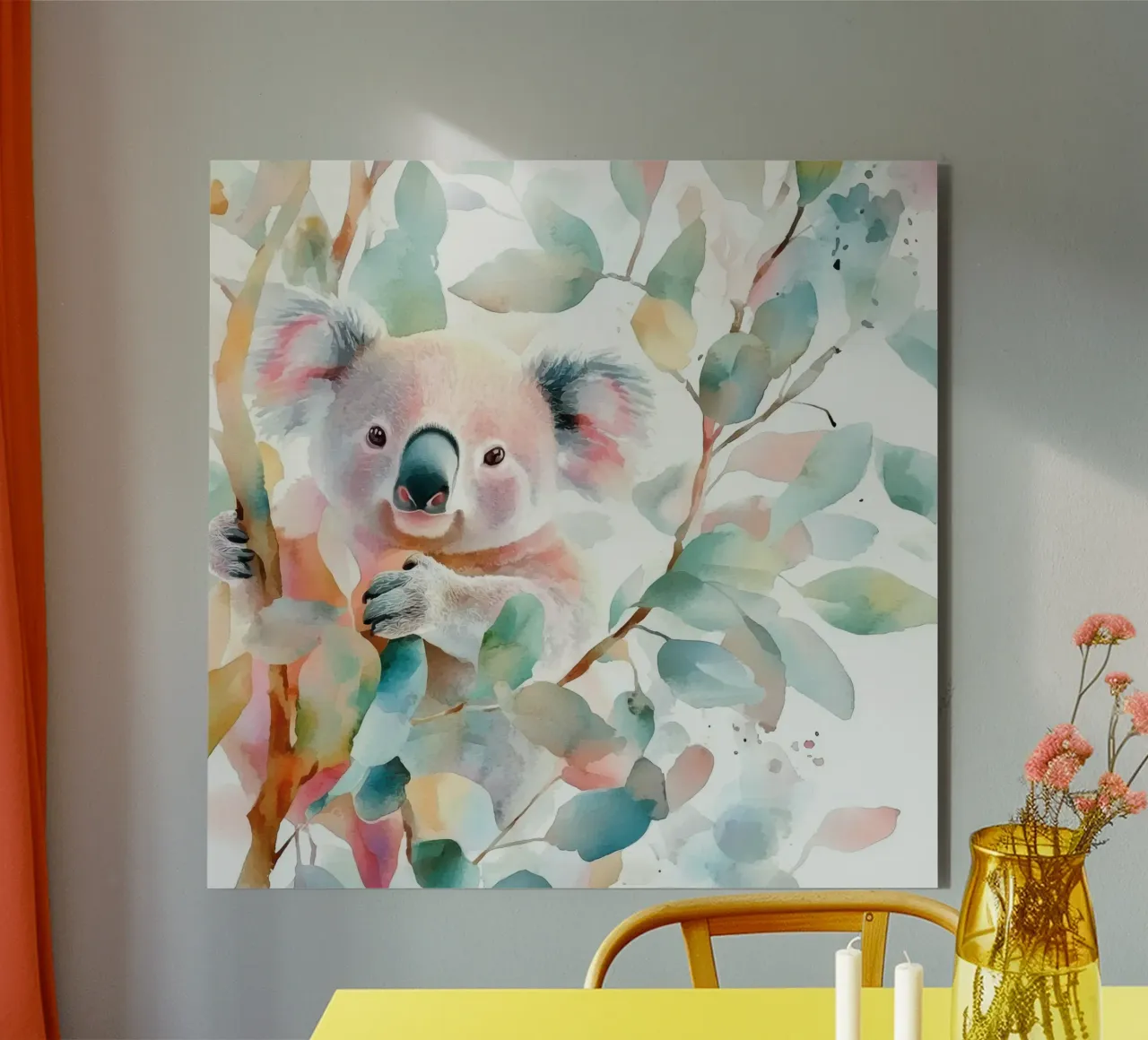 Koala per l'asilo nido alluminio dibond da Imagine
