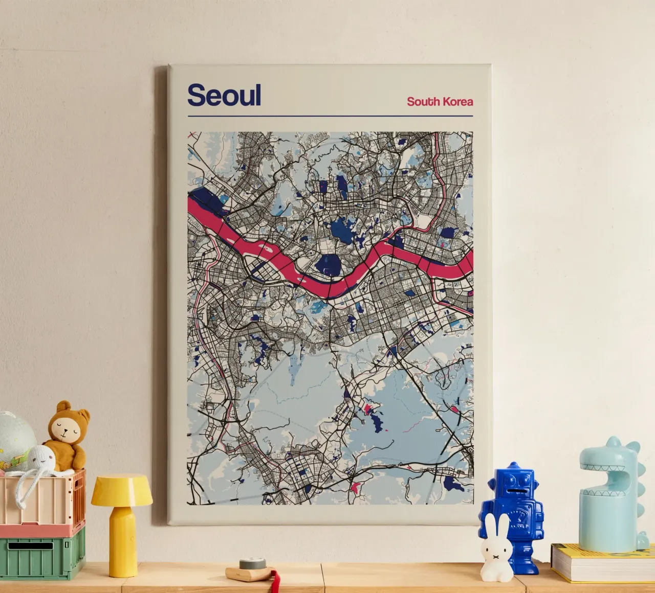 Seoul Flow canvas by MOOODZART