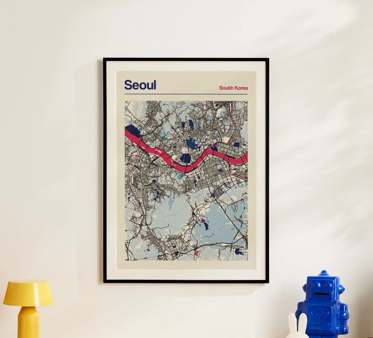 Seoul Flow poster con telaio in plastica da MOOODZART