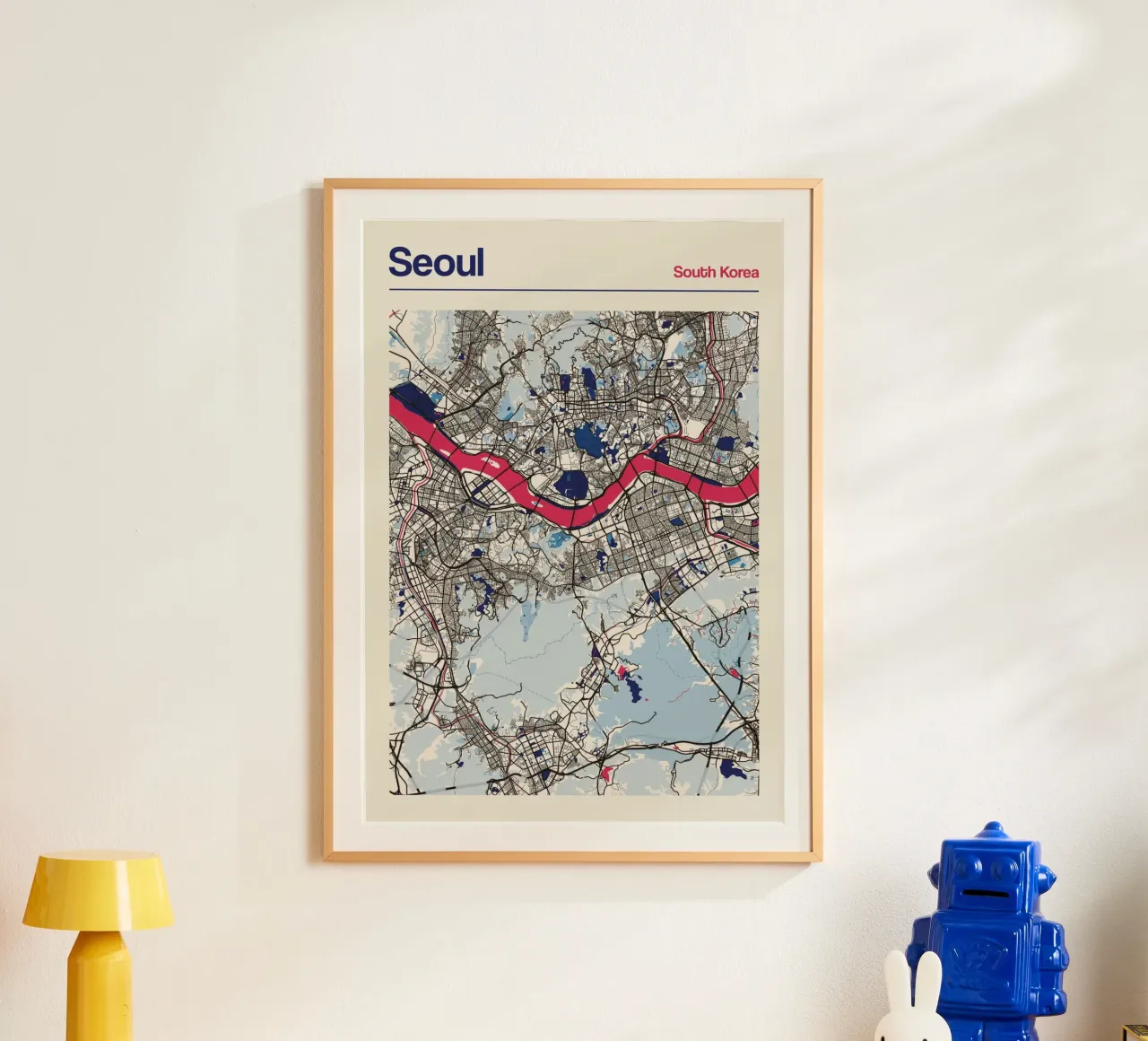 Seoul Flow poster con telaio in plastica da MOOODZART