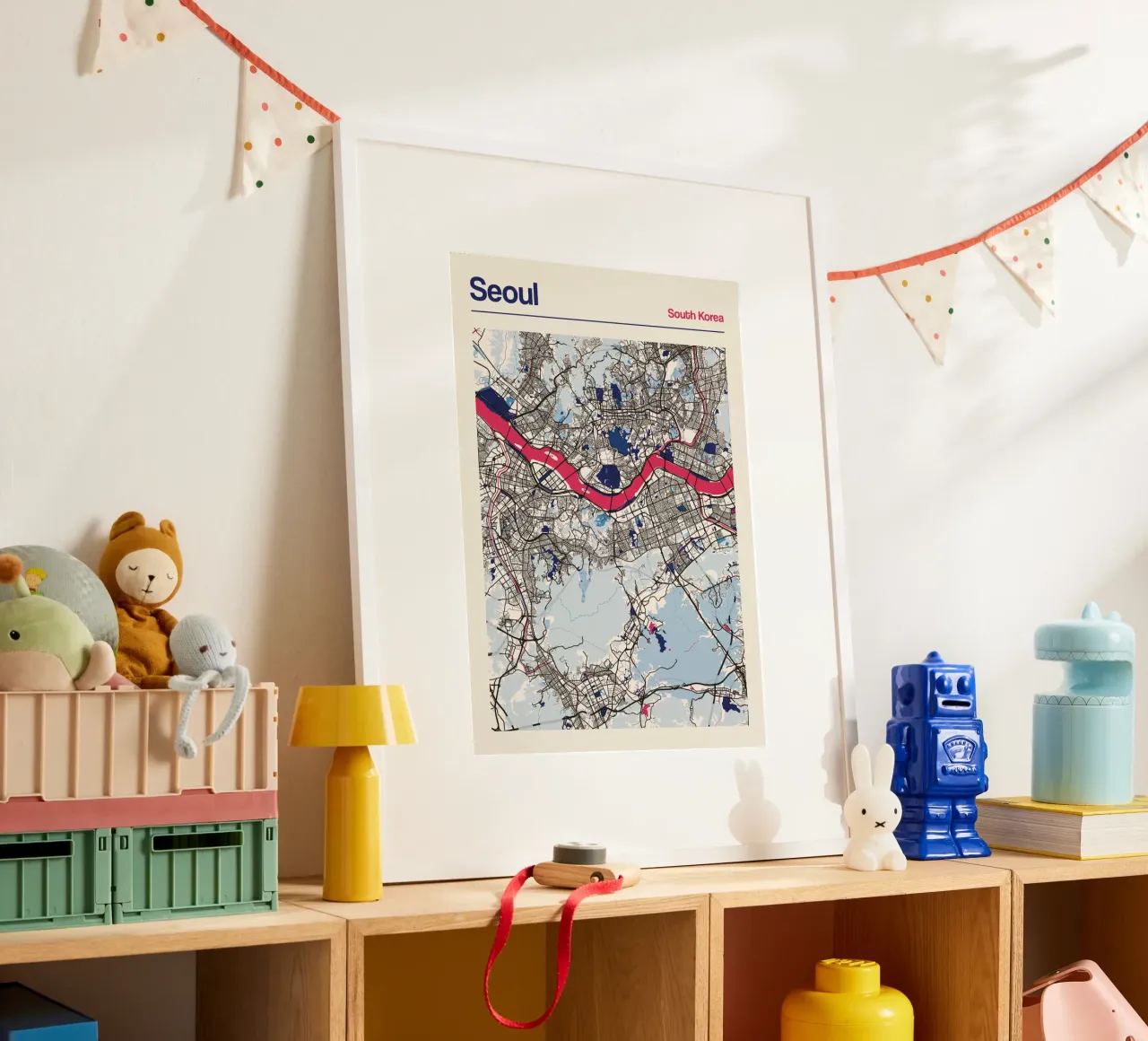 Seoul Flow poster con telaio in plastica da MOOODZART