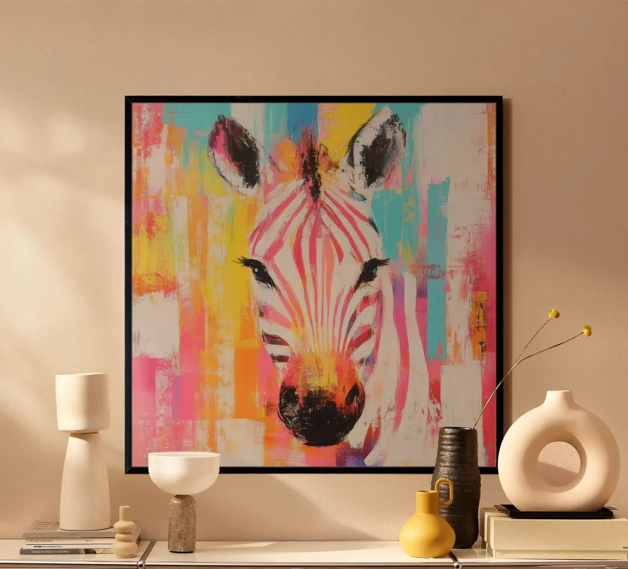 Zebra voor kinderkamer Poster von Imagine