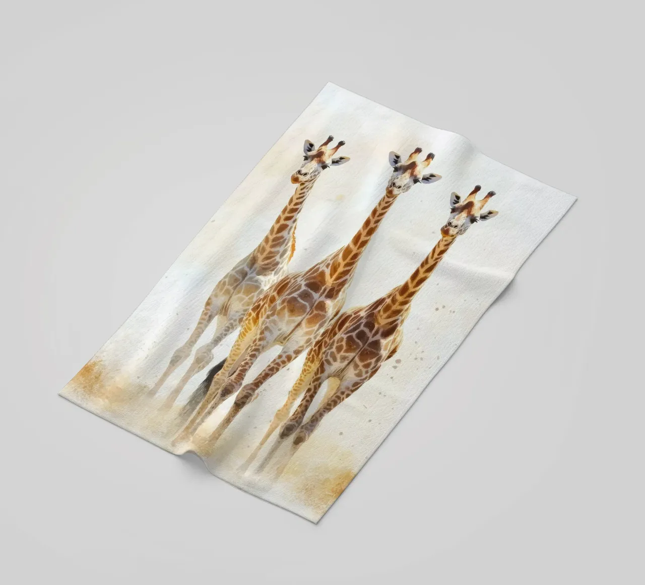 Giraffa per la camera dei bambini telo mare da Imagine