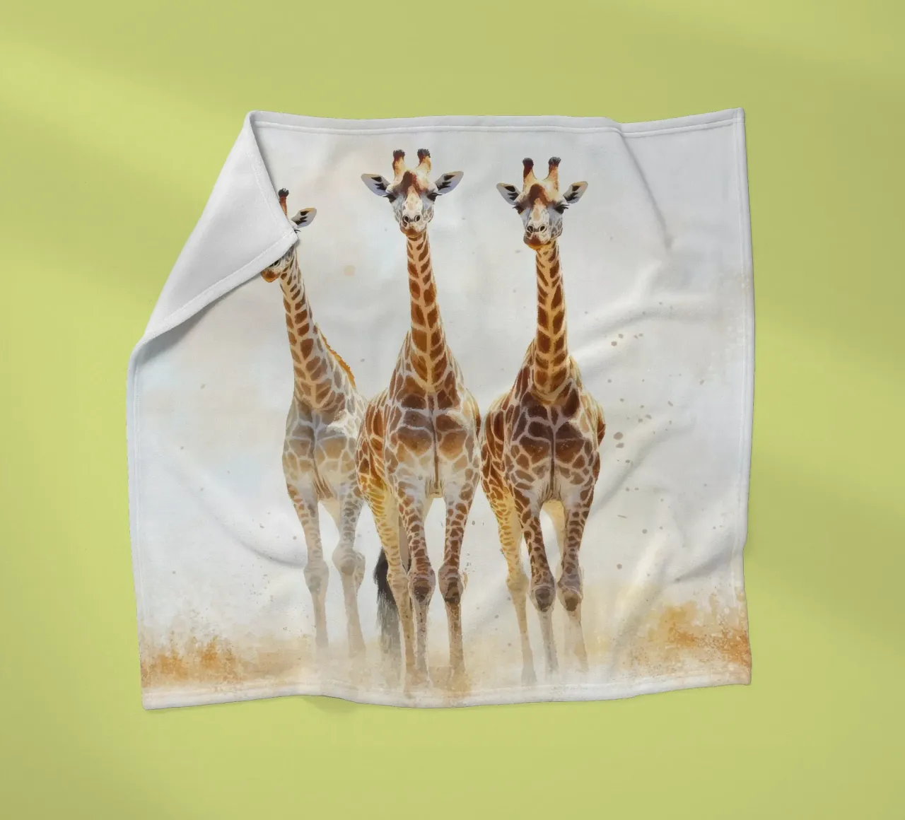 Giraffa per la camera dei bambini coperta in pile da Imagine