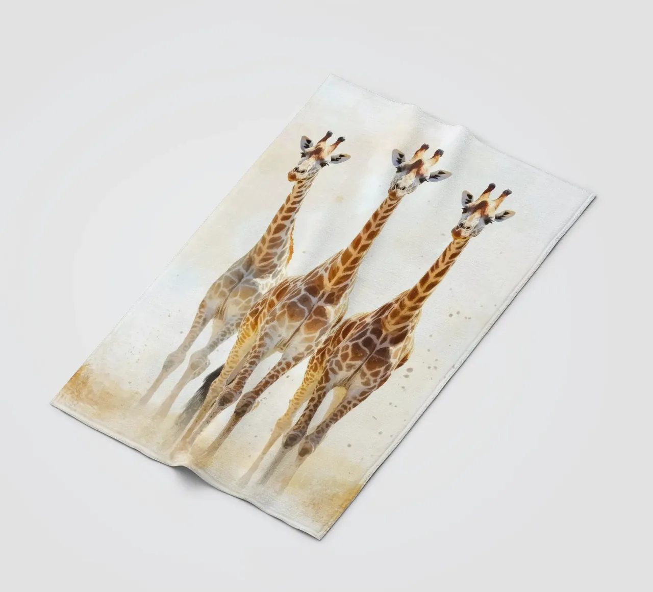 Giraffa per la camera dei bambini coperta in pile da Imagine