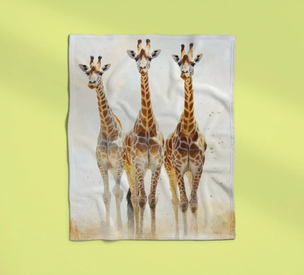 Giraffa per la camera dei bambini coperta in pile da Imagine