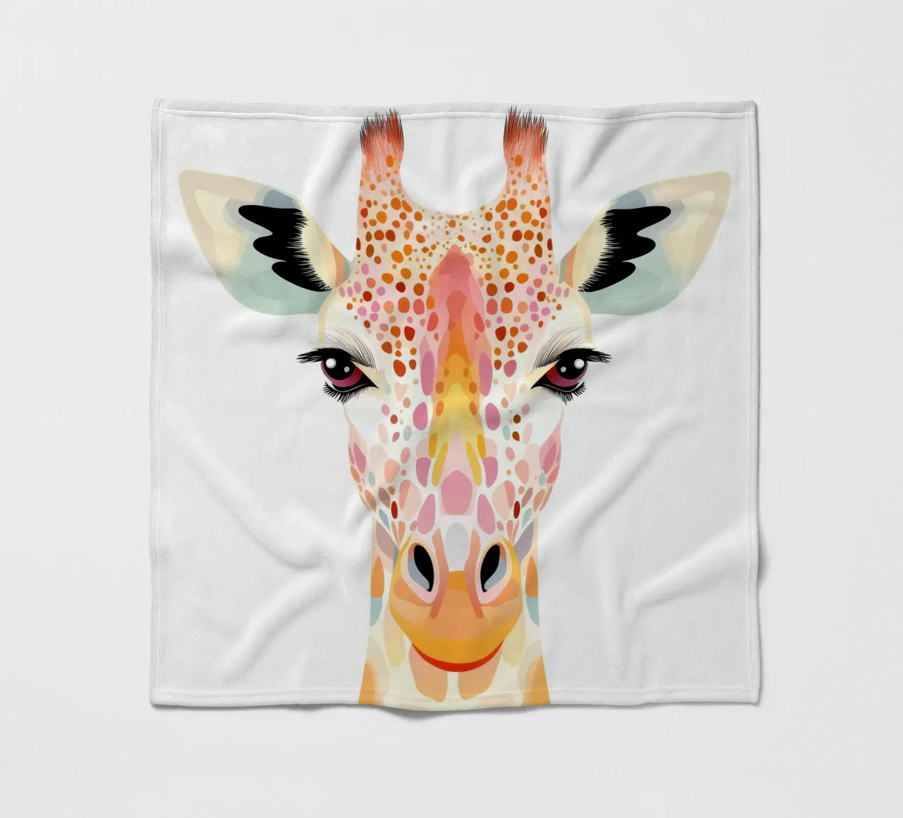 Giraffa per la camera dei bambini coperta in pile da Imagine