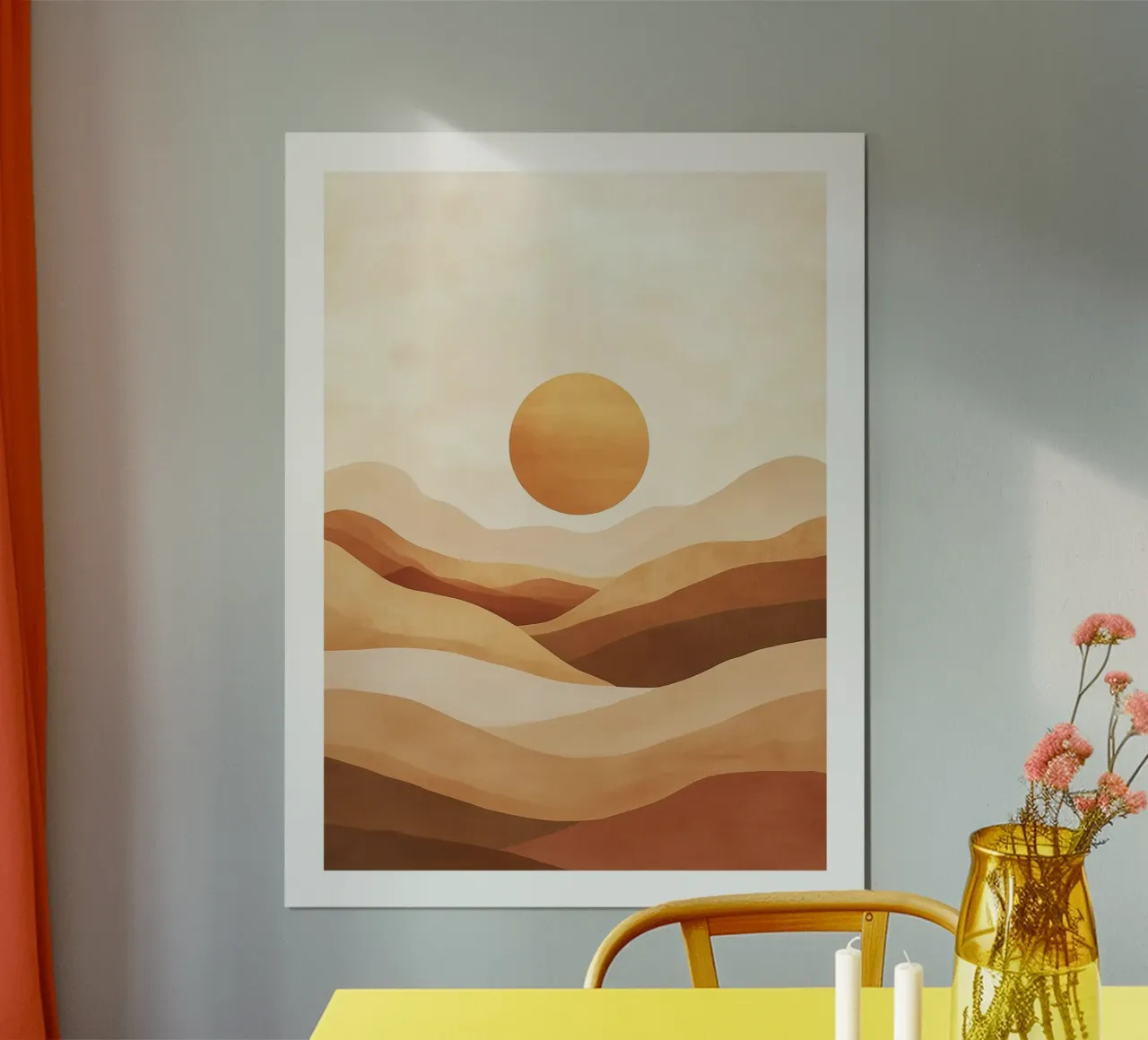 Paesaggio desertico carta hahnemühle da DWA