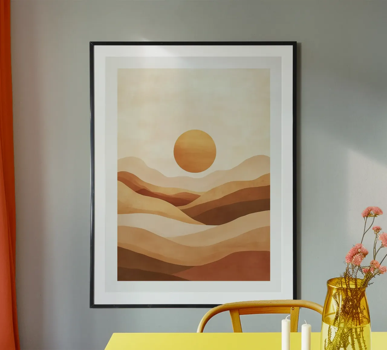 Paesaggio desertico carta hahnemühle da DWA