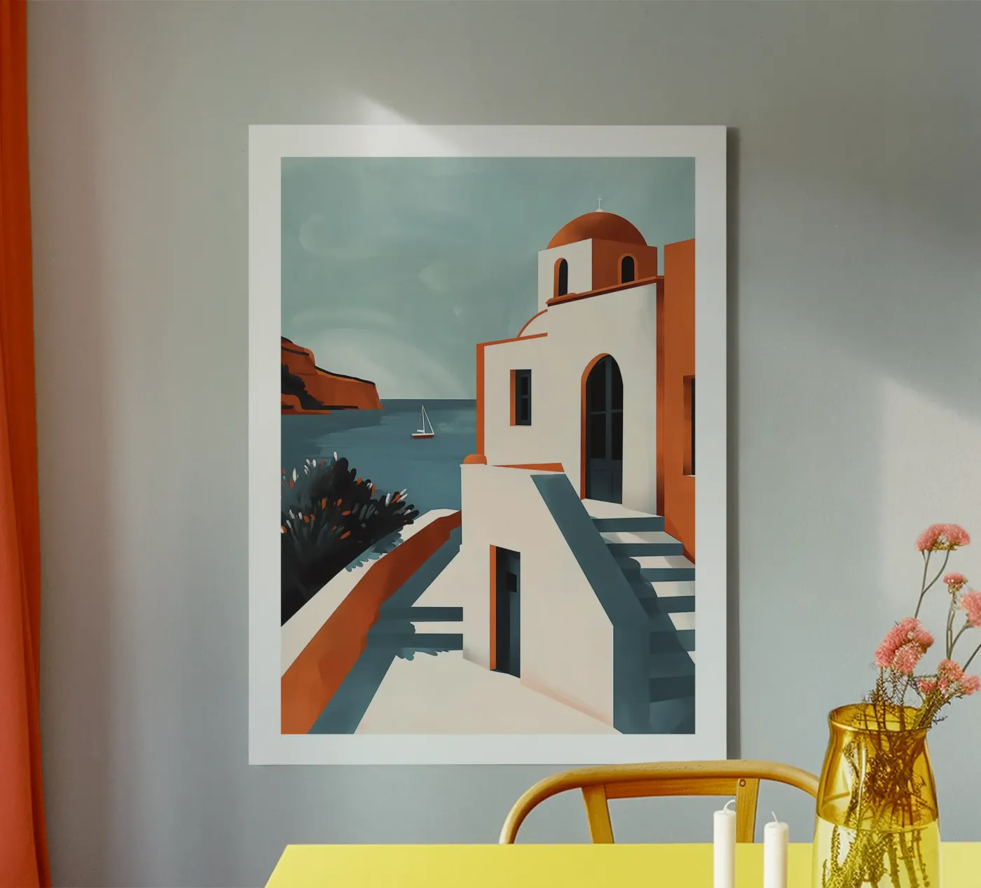 Grieks eiland canvas van DWA