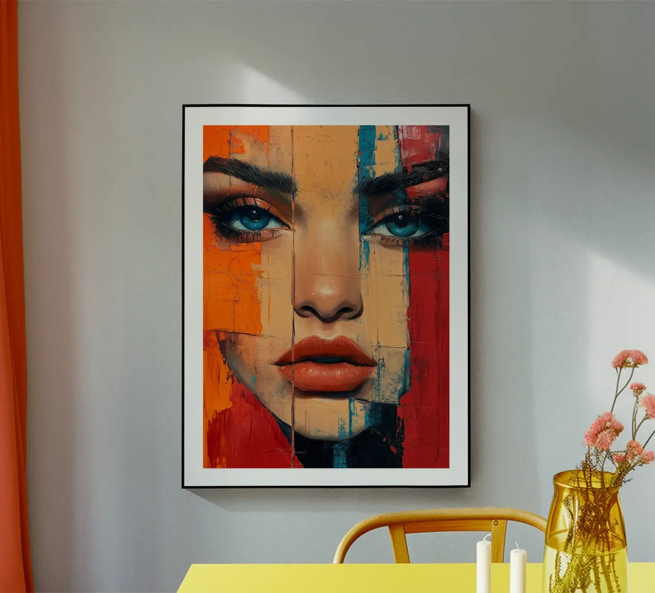 Occhi azzurri e colori vivaci plexiglass da DWA
