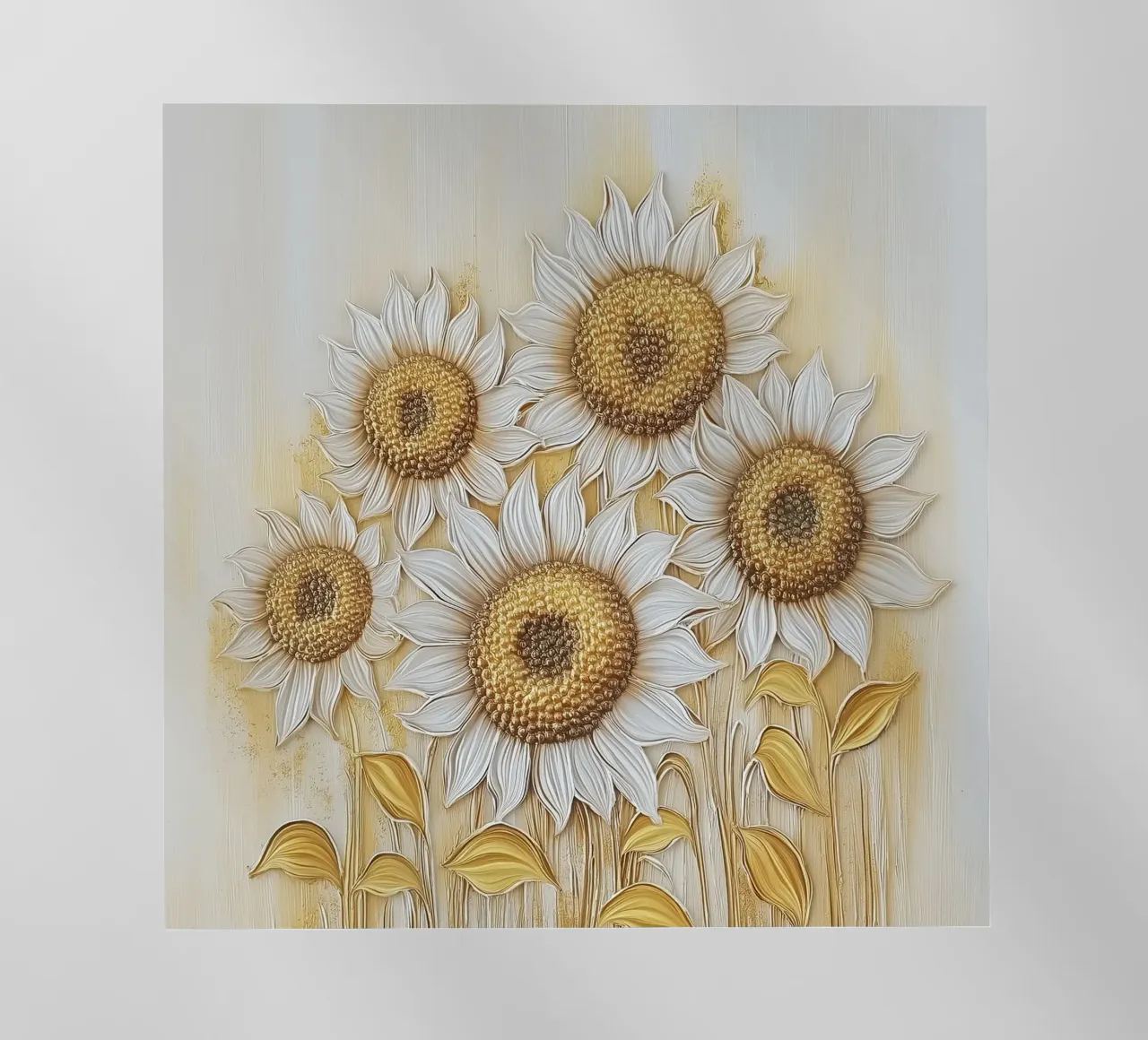 Girasoli oro pellicola backlit da Imagine