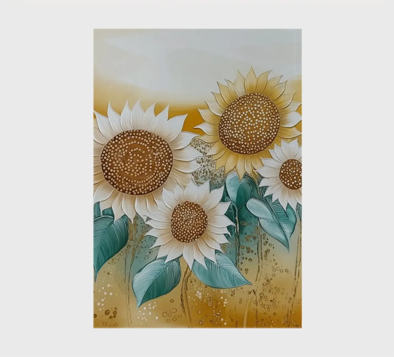 Field with sunflowers notebook by Imagine