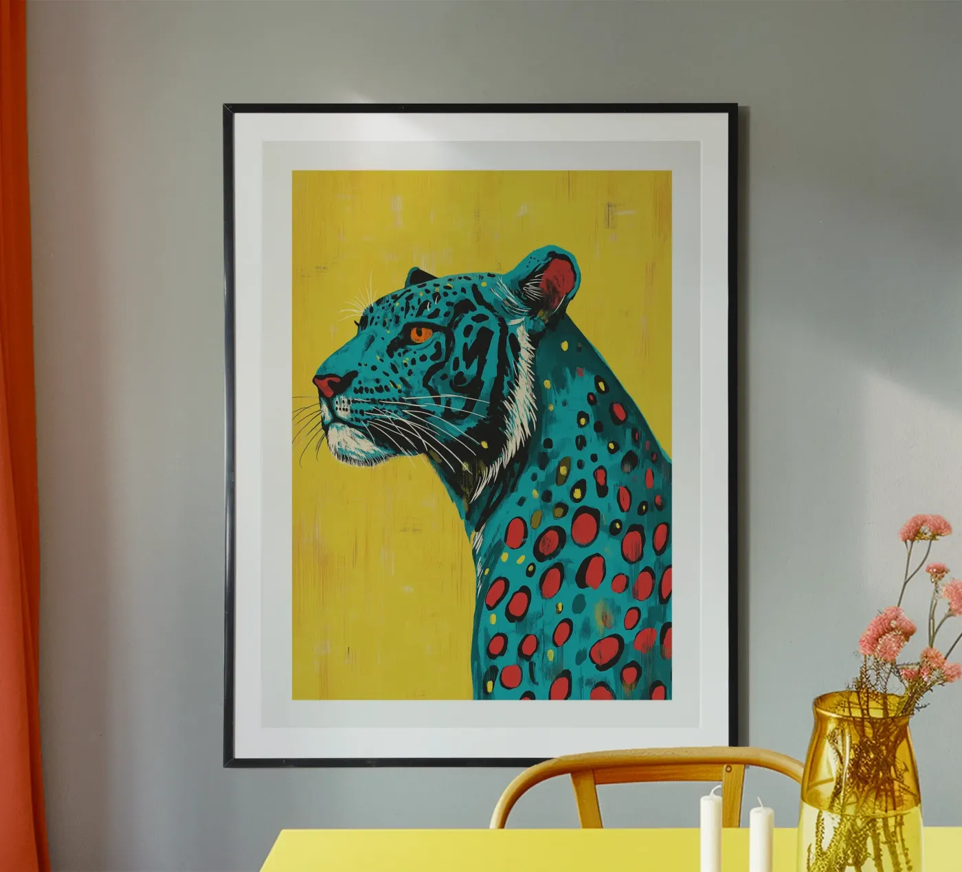 Blauer Panther Poster von DWA