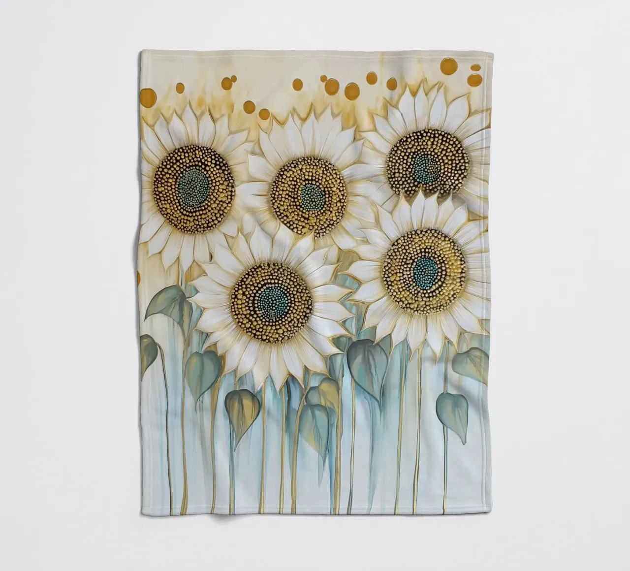 Sunflowers fleece blanket by Imagine