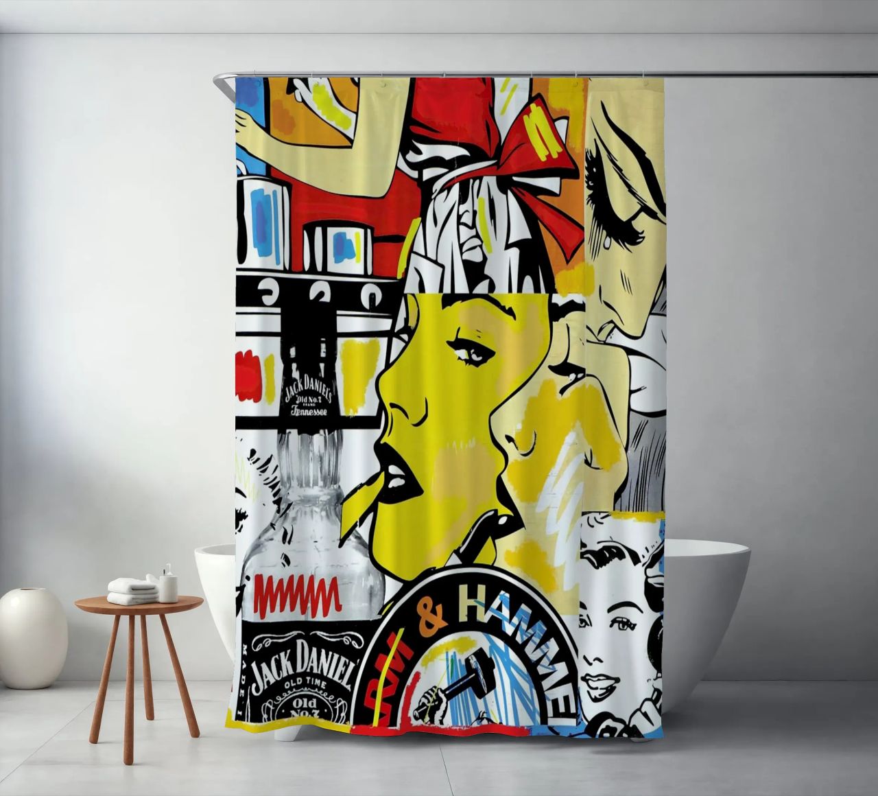 Anxiety shower curtain by JRuggs