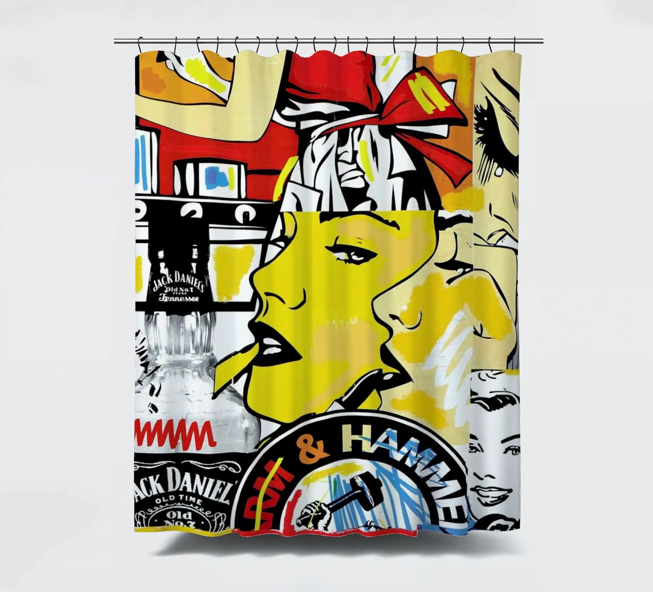 Anxiety shower curtain by JRuggs