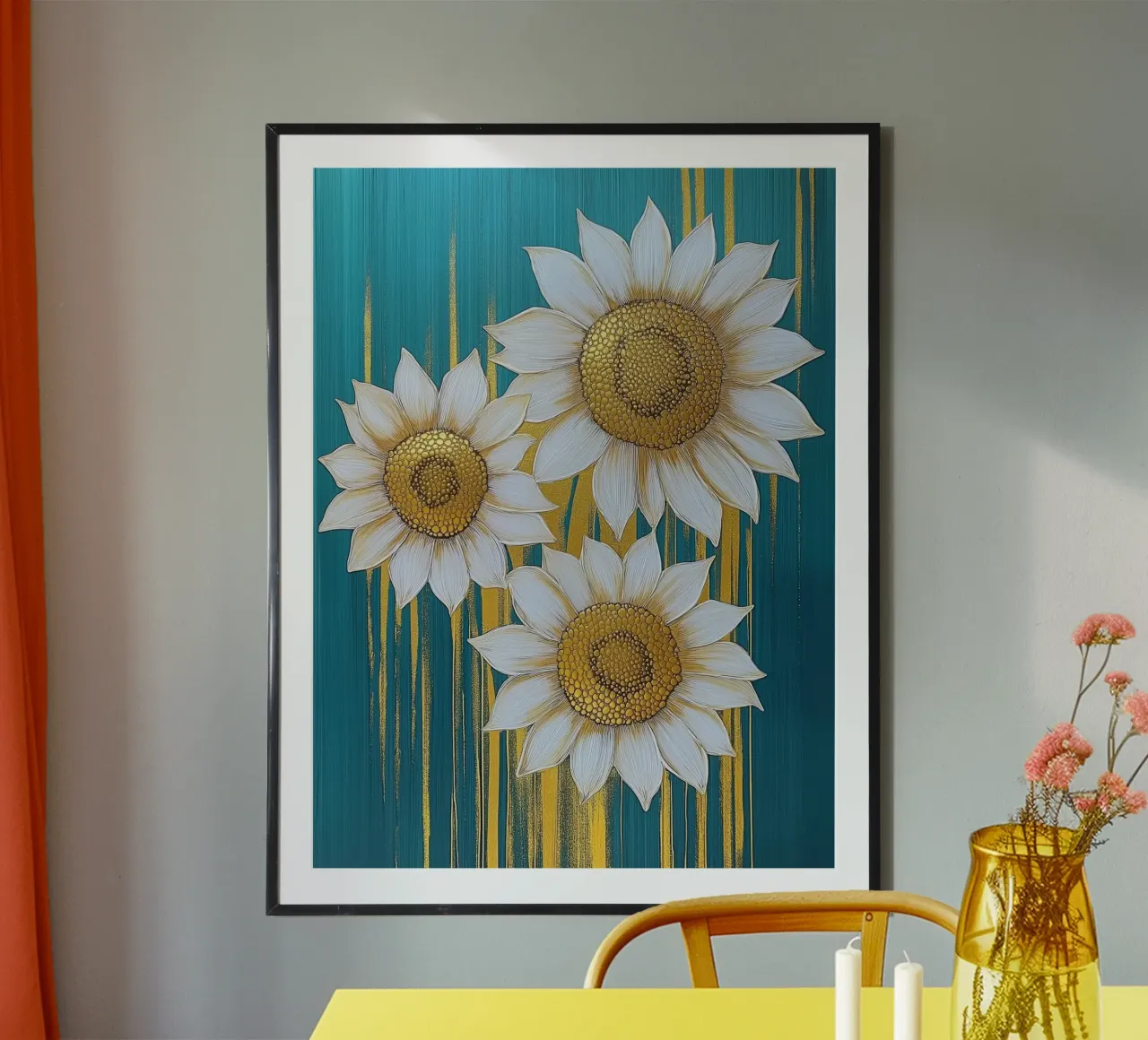 Girasoli dorati poster da Imagine