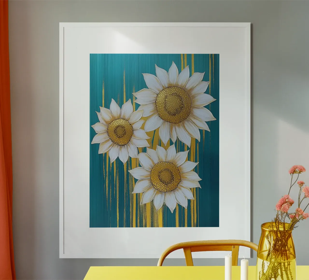 Girasoli dorati poster da Imagine