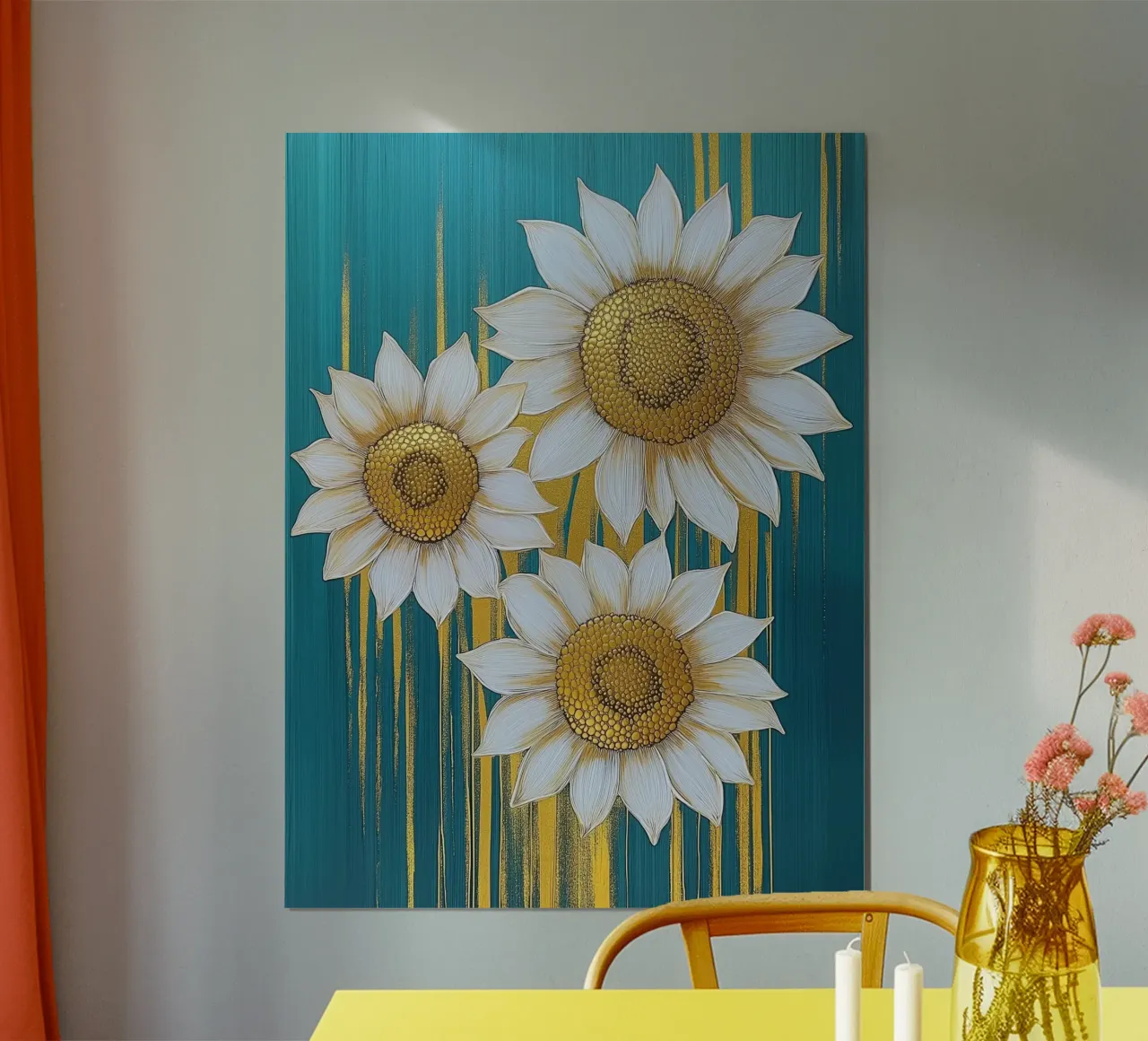 Girasoli dorati poster da Imagine