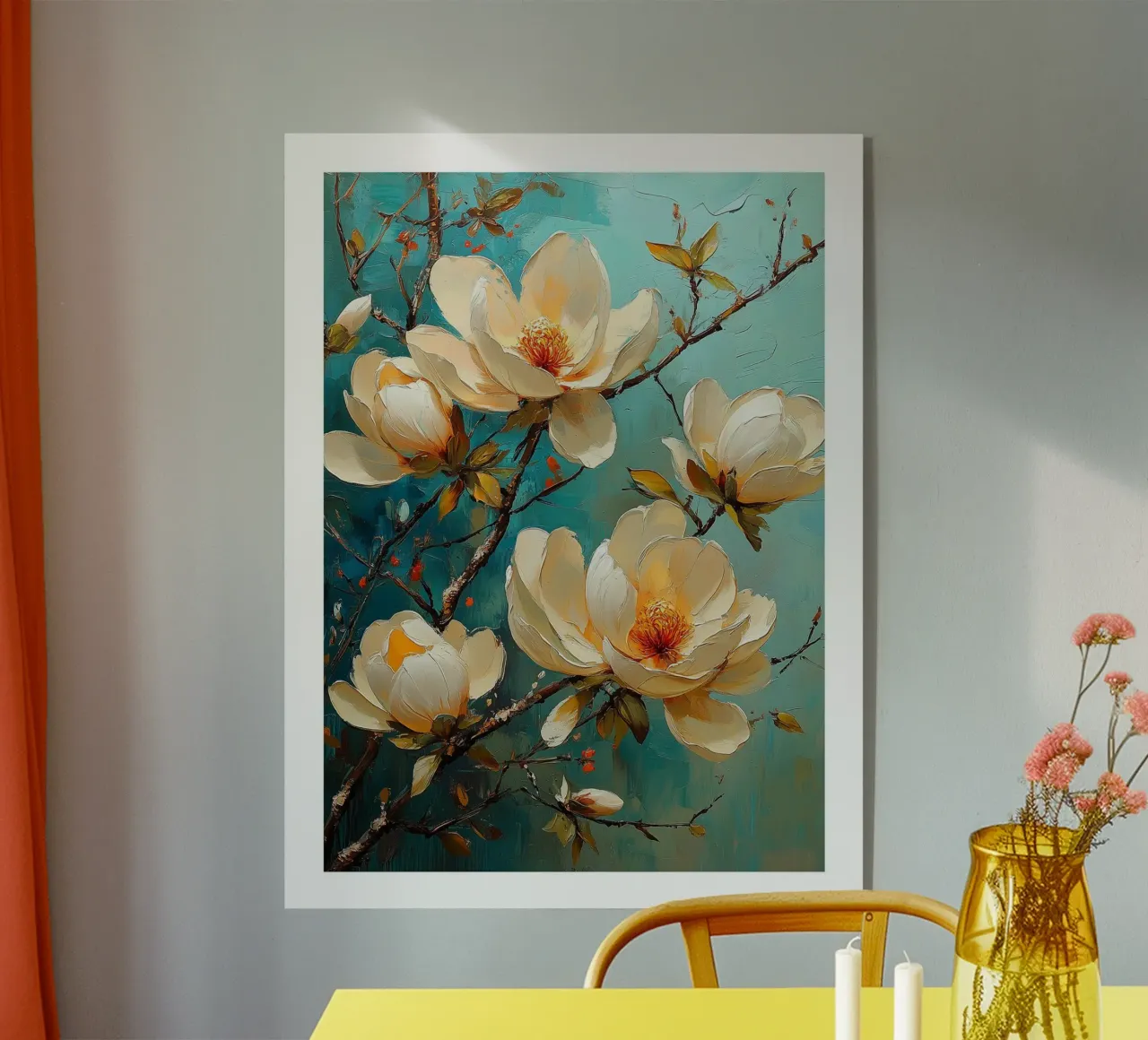 Fiori di magnolia plexiglass da DWA