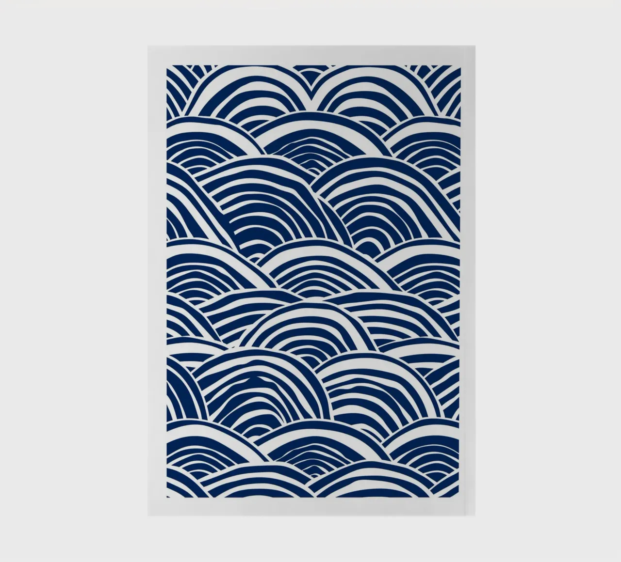 Abstract Blue Waves notebook by DWA