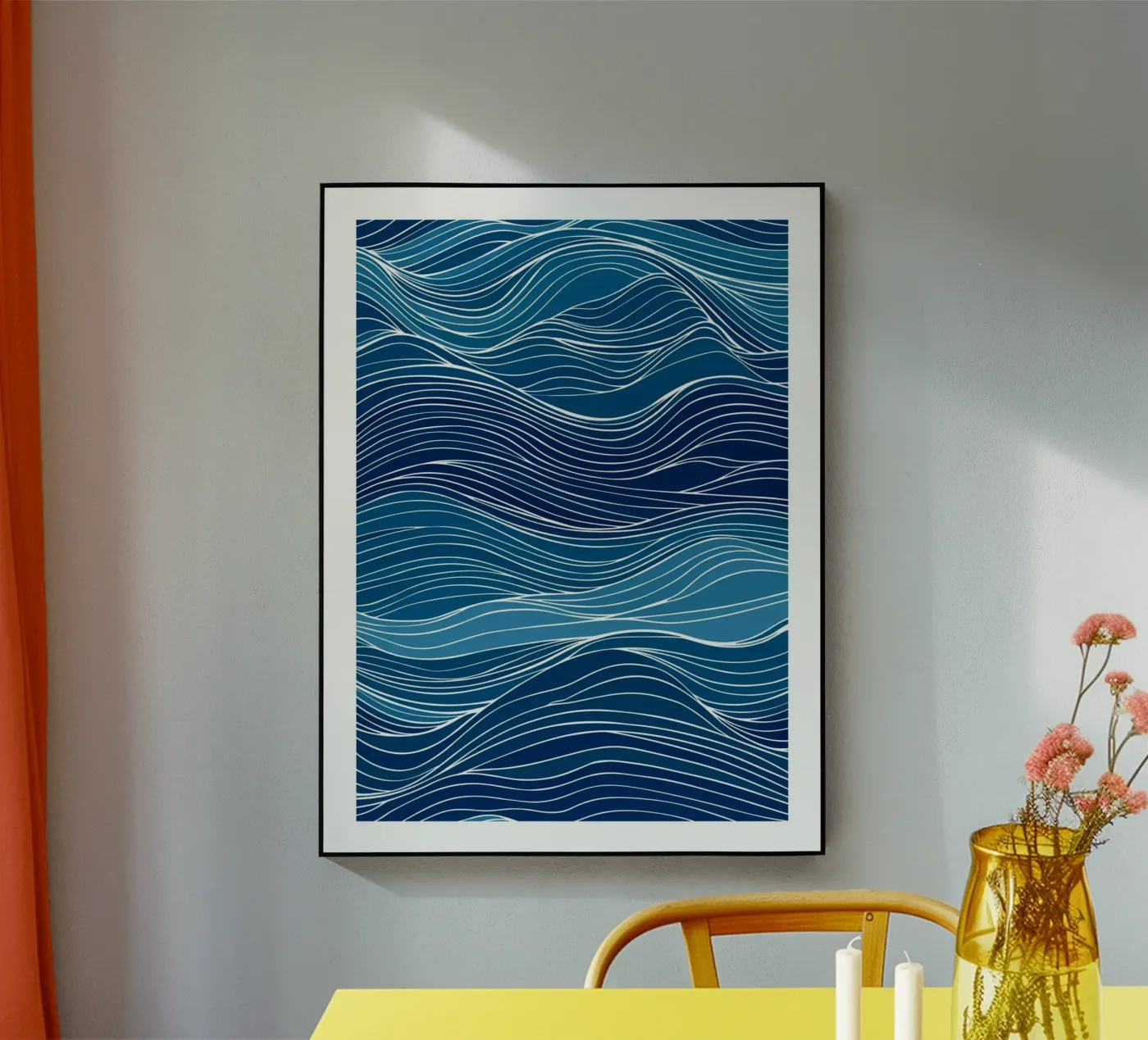 Blue Waves Acryl-Glas von DWA