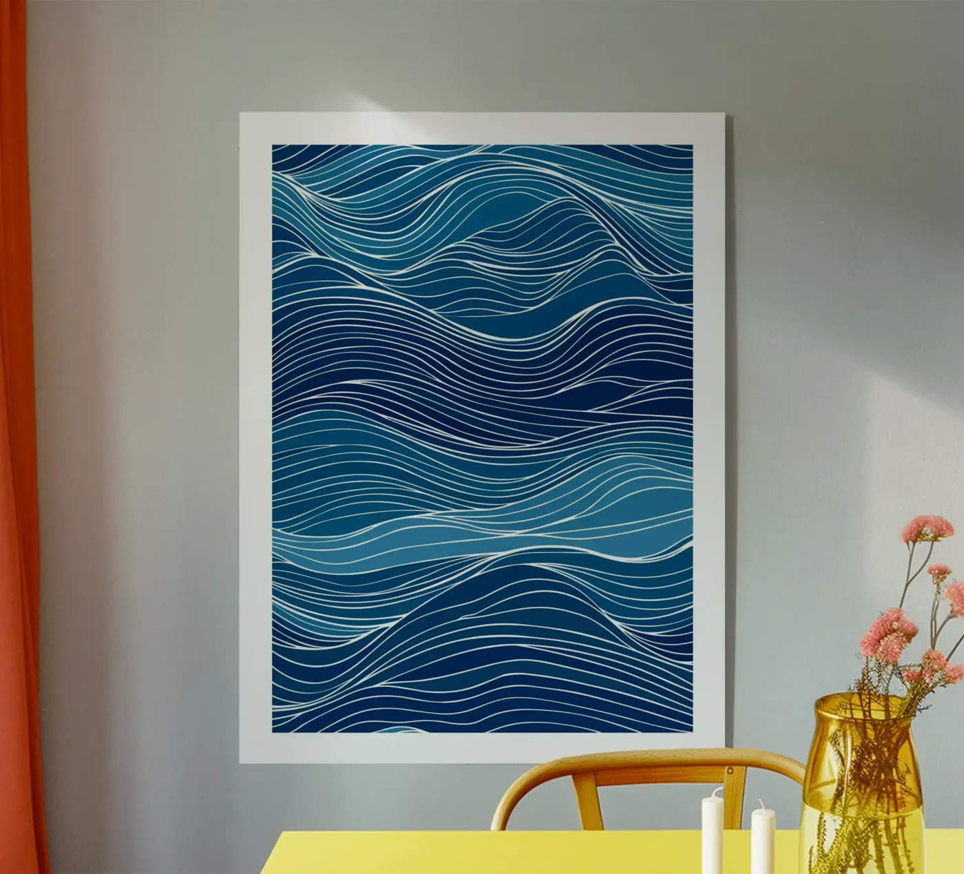 Blue Waves Acryl-Glas von DWA