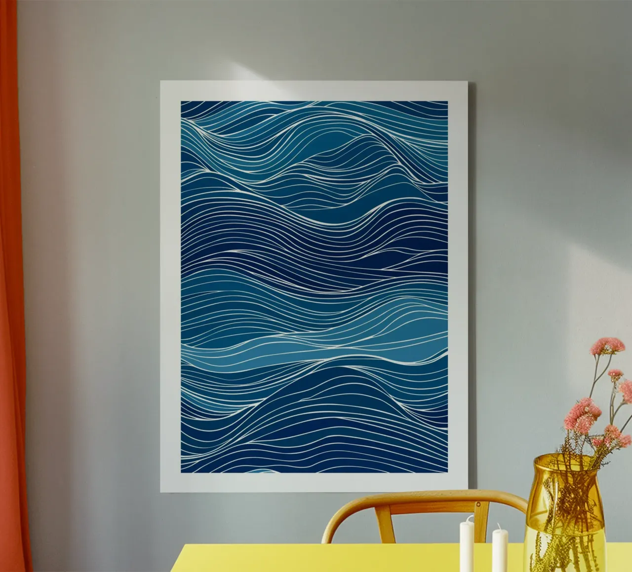 Onde blu tela con Cornice a cassetta da DWA