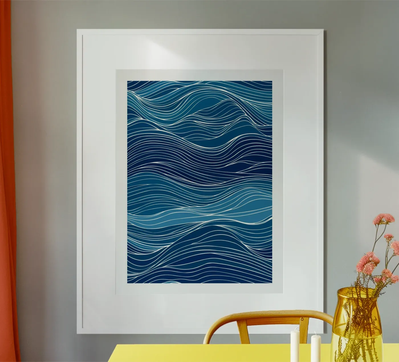 Onde blu poster da DWA