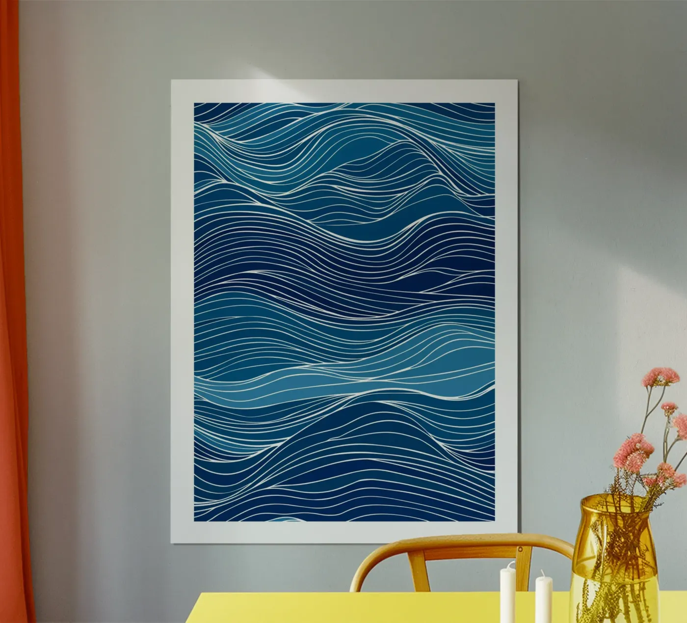 Onde blu poster da DWA