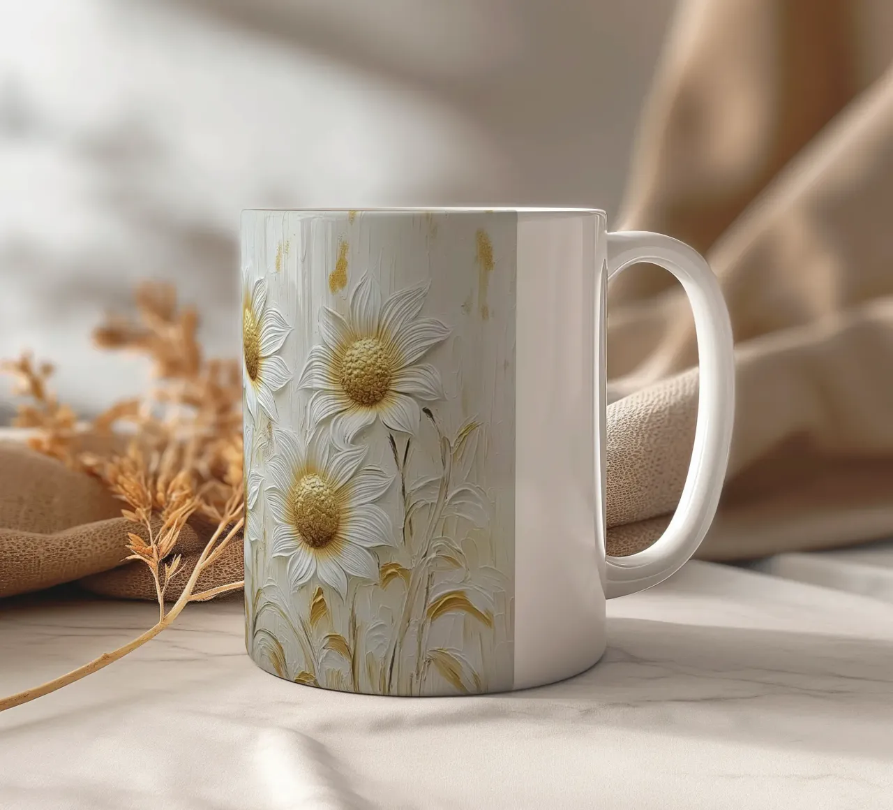Girasoli, astratto tazza in ceramica da Imagine