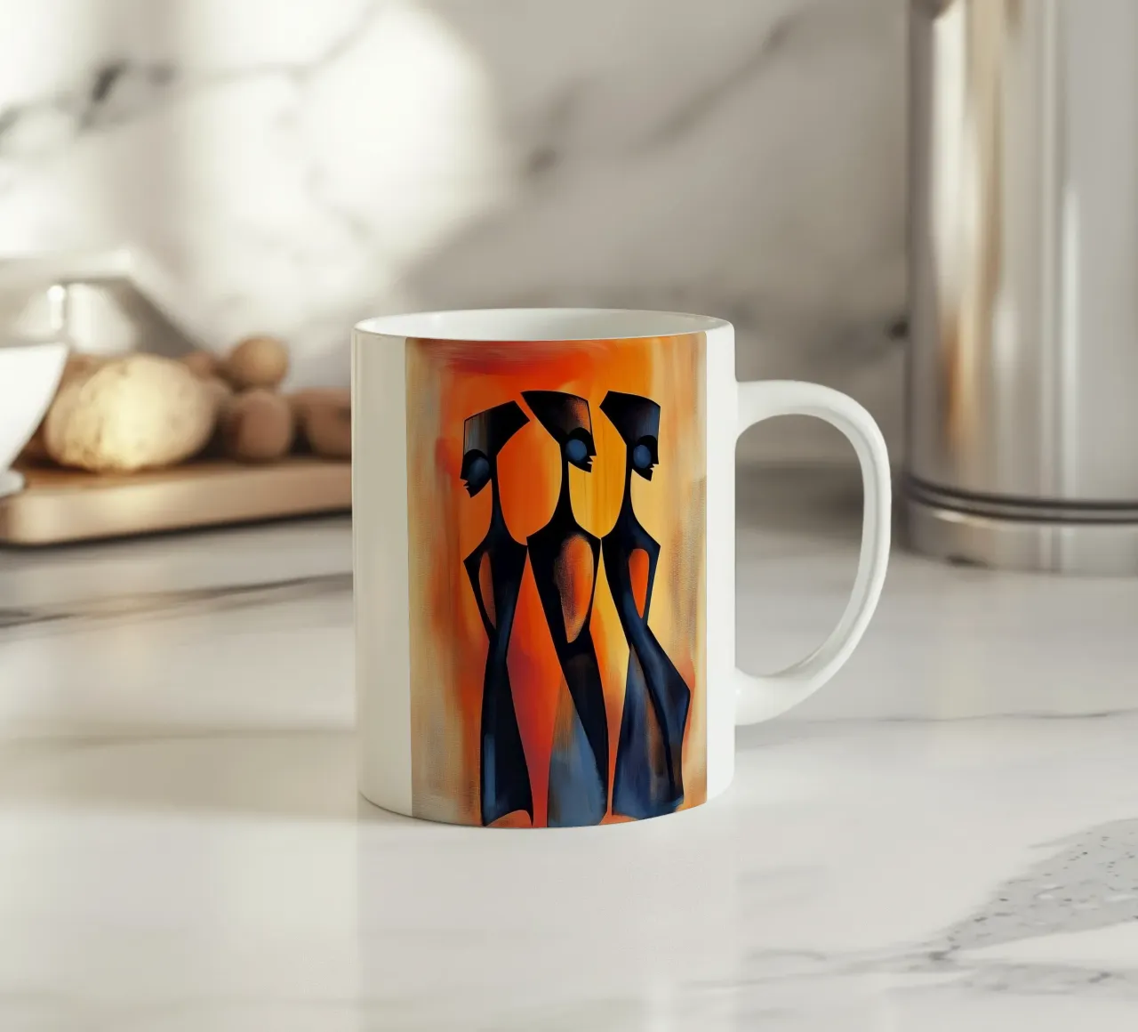 Astratto africano tazza in ceramica da Imagine