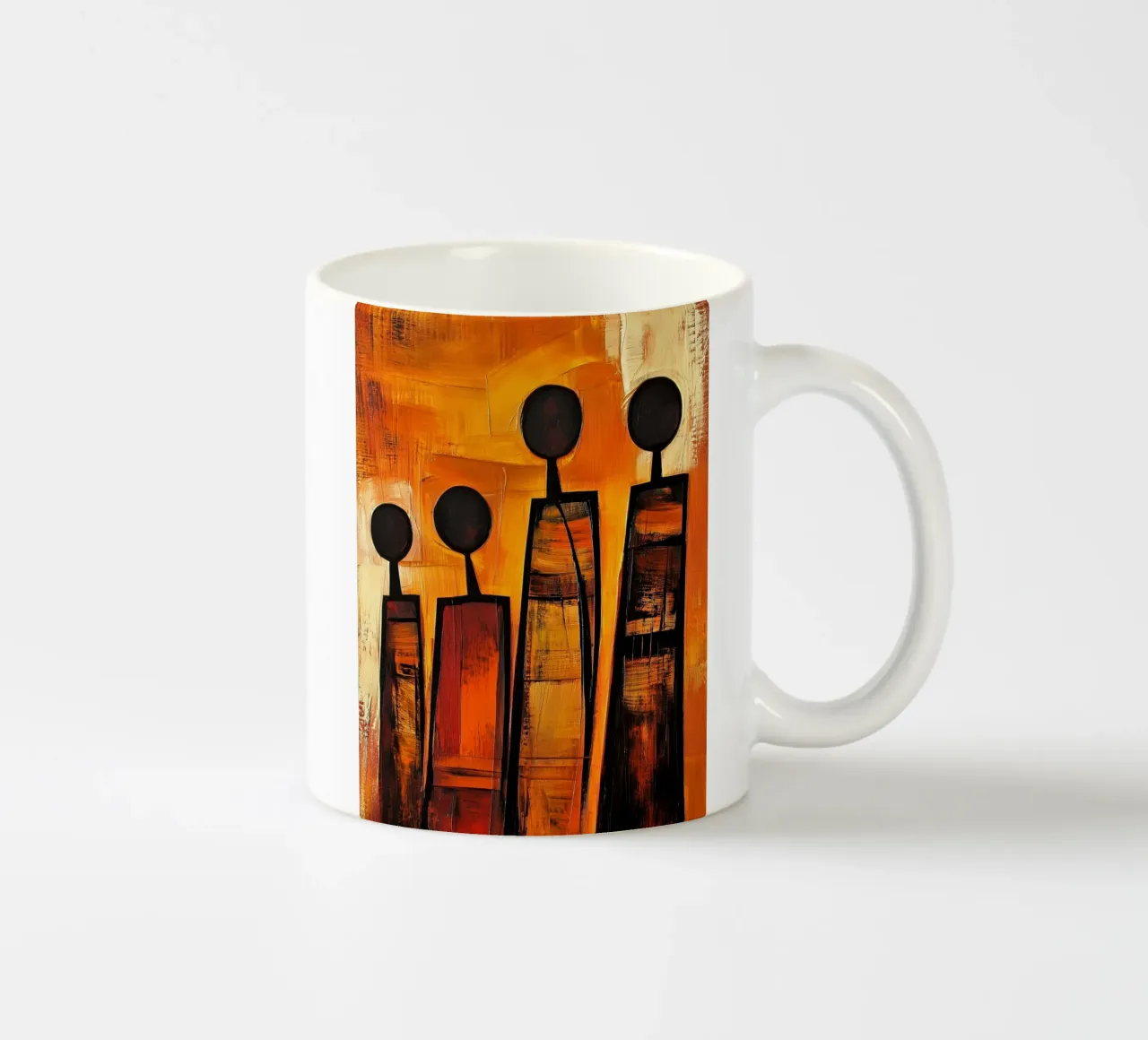 Popolazioni africane in astratto tazza in ceramica da Imagine