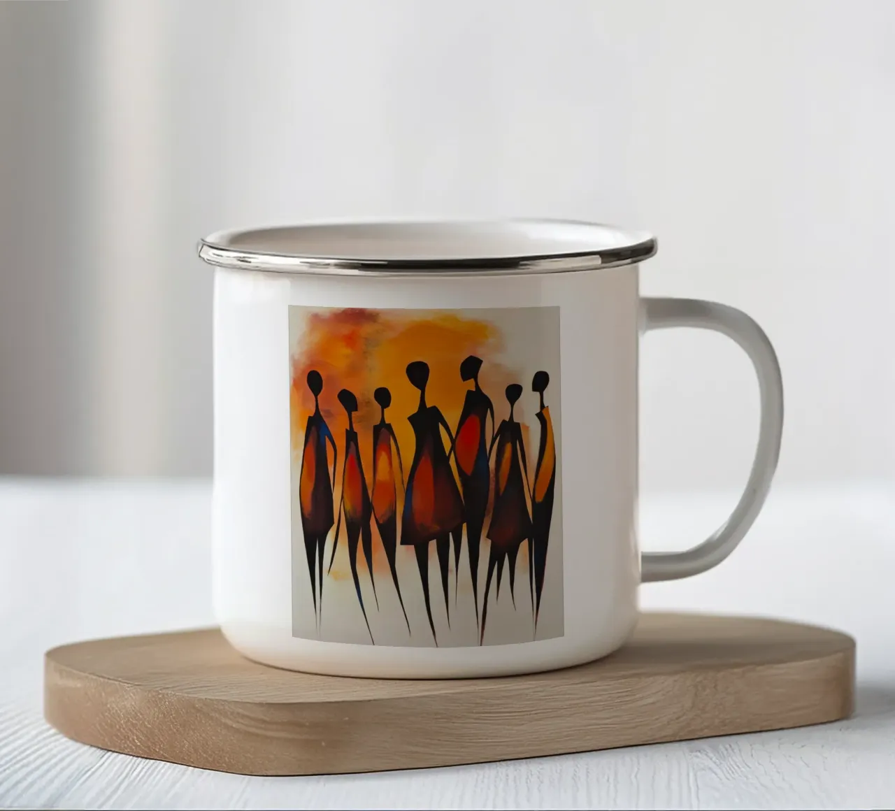 Persone Africa tazza in smalto da Imagine