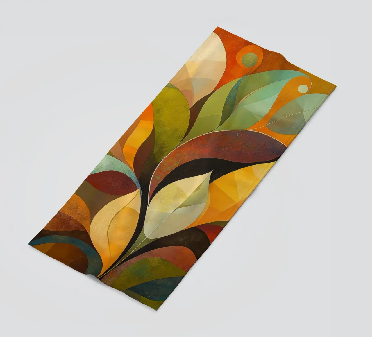 Abstract blad strandhanddoek van Imagine