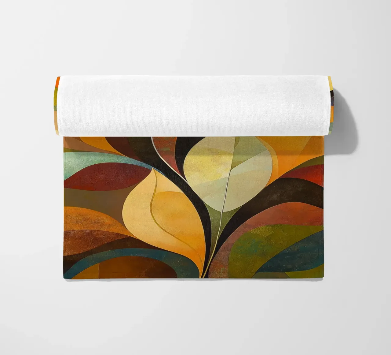 Abstract blad strandhanddoek van Imagine