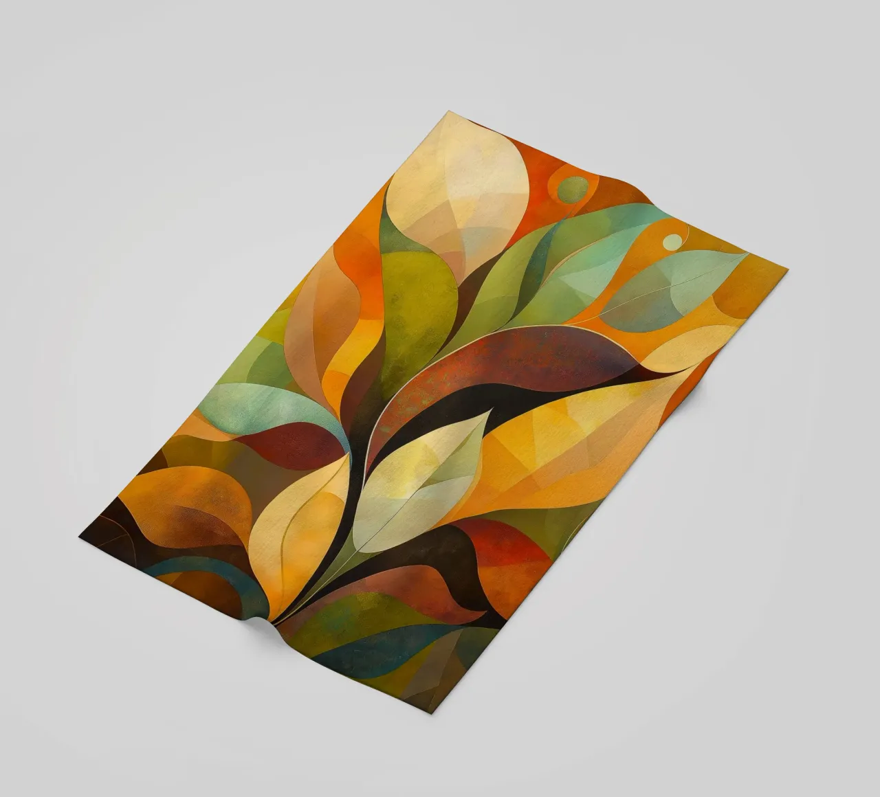 Abstract blad strandhanddoek van Imagine