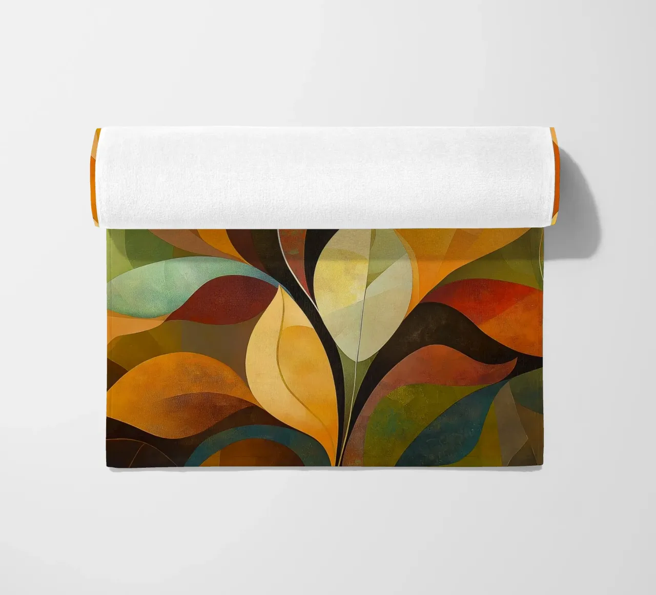 Abstract blad strandhanddoek van Imagine