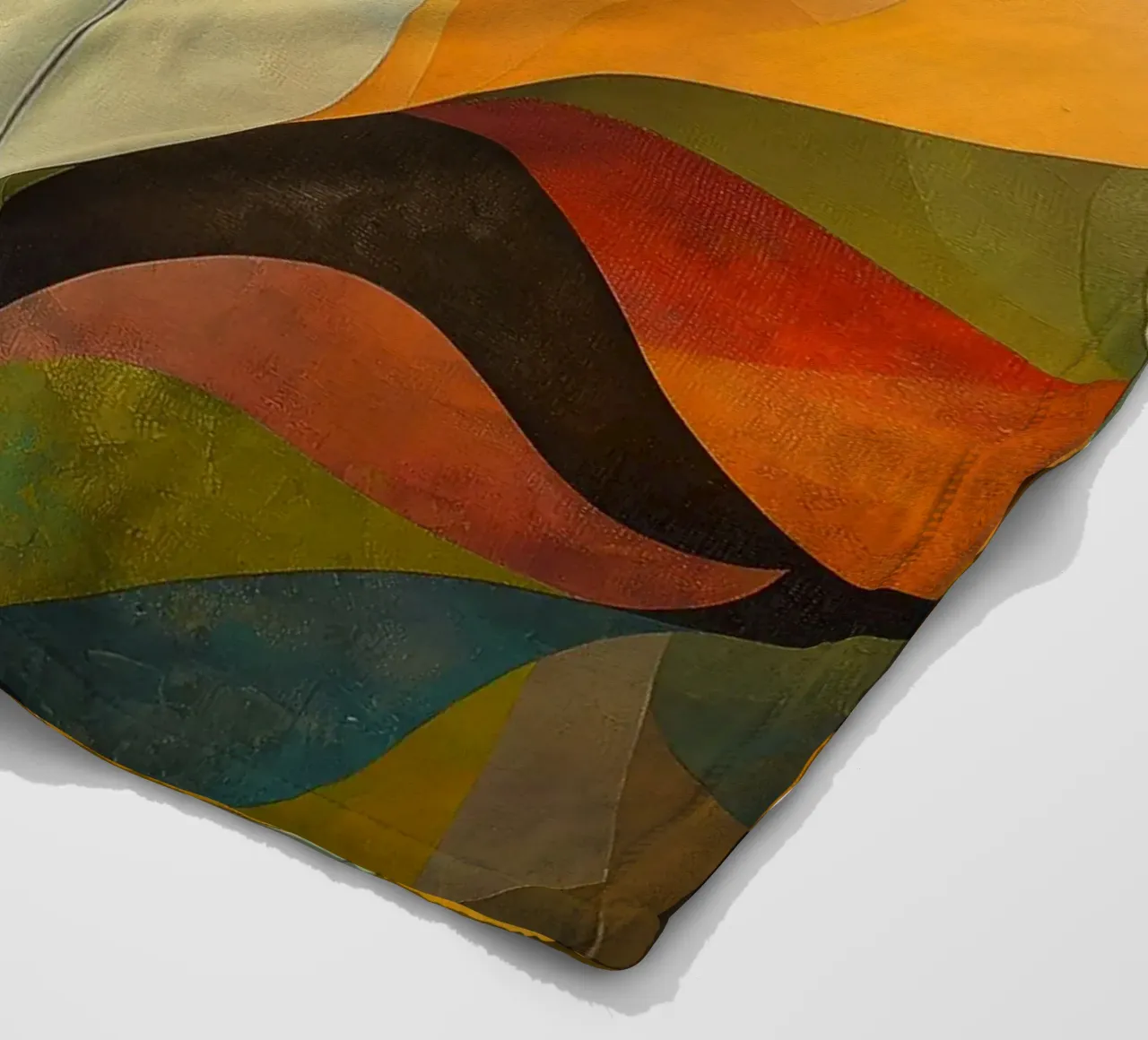 Abstract blad fleece blanket by Imagine
